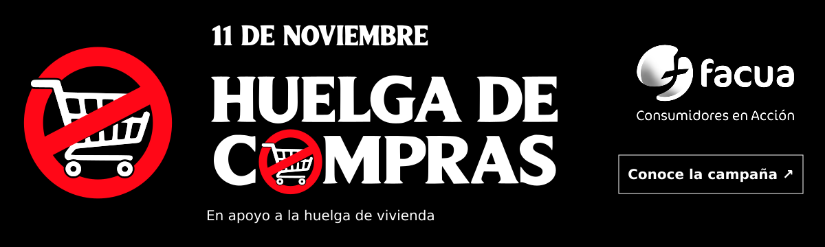 11 de noviembre. Huelga de compras en apoyo a la huelga de vivienda. FACUA.